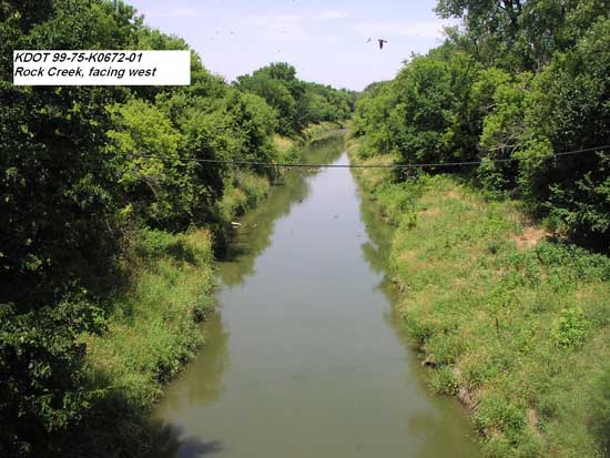 Rock Creek, from bridge, facing west