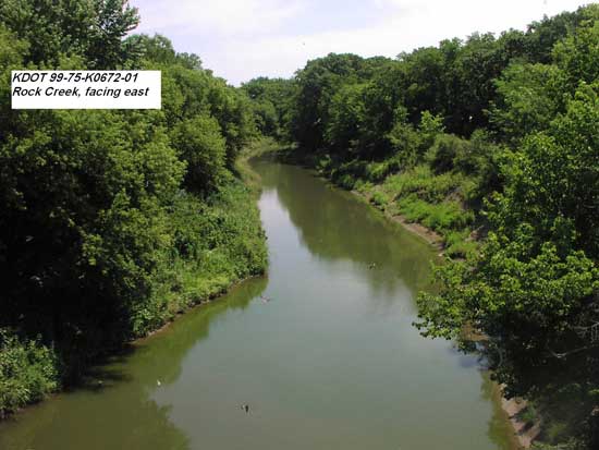 Rock Creek, from bridge, facing east