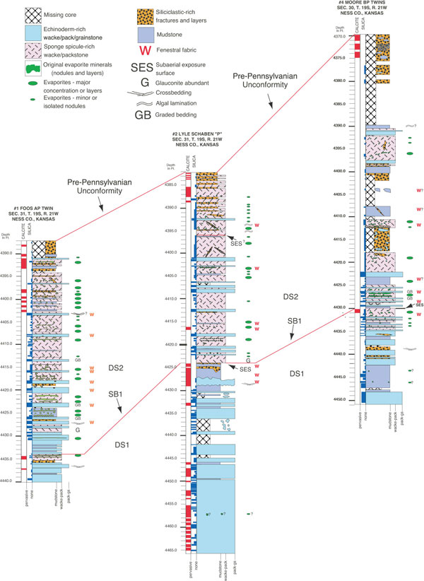 Core descriptions for three Schaben cores.