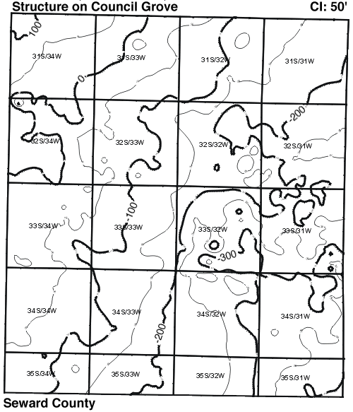 Seward County map