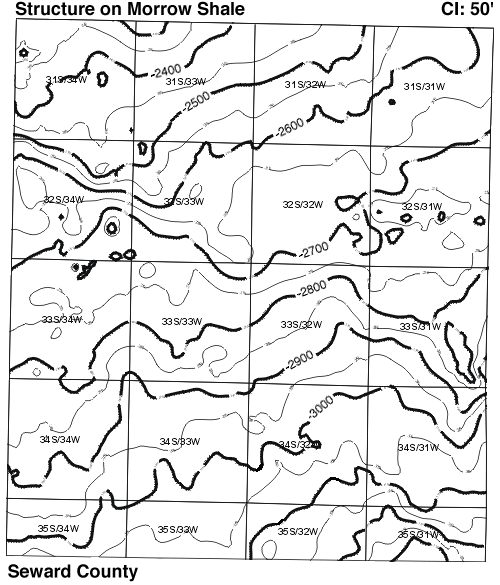 Seward County map
