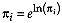 substitution for pi(i)