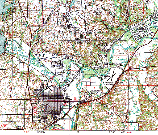 sample from 1:100,000 scale topo map