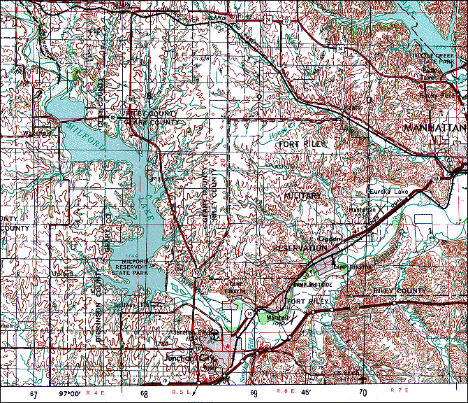sample from 1:250,000 scale topo map