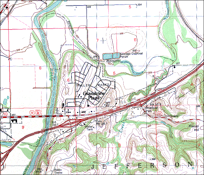 sample from 1:24,000 scale topo map