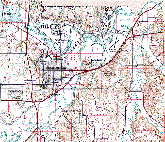 sample from county 1:100,000 scale topo map
