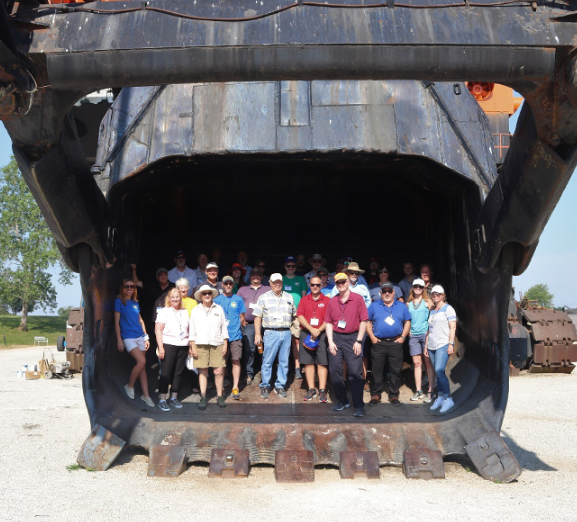 group photo in Big Brutus shovel, thumbnail