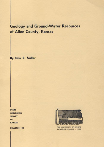 Cover of the book; beige paper with black text; small logo of state outline with rock pick.