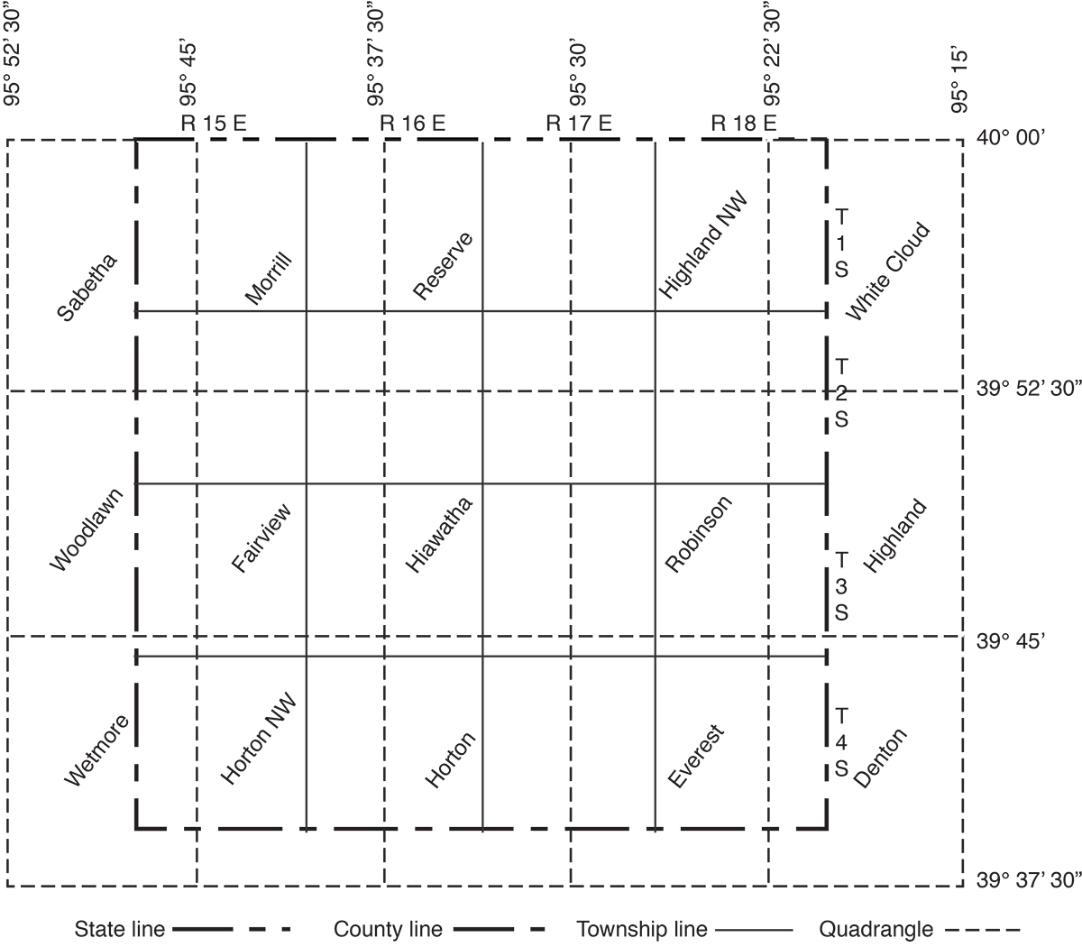 Brown Co. coverd by 15 USGS topo maps.