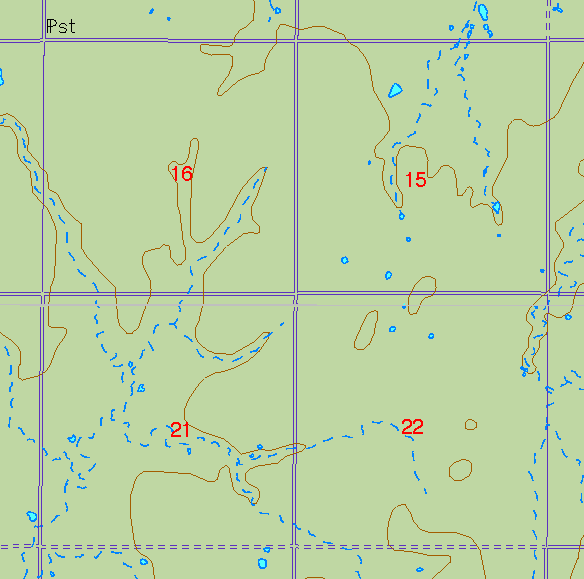 zoomed in area of Anderson County