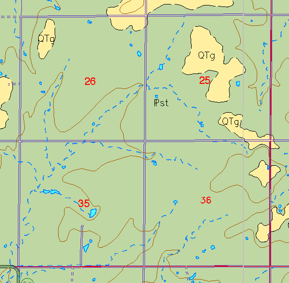 zoomed in area of Anderson County