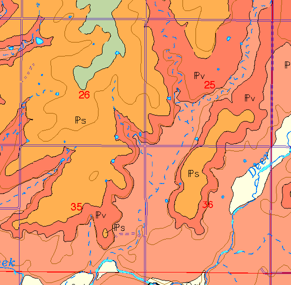 zoomed in area of Anderson County