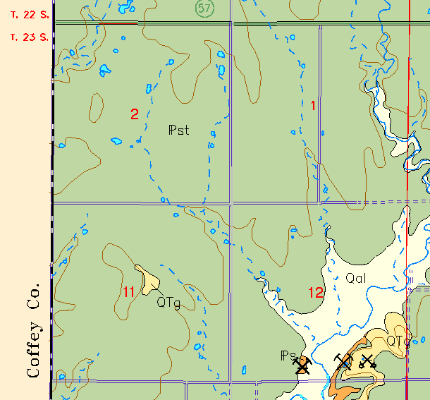 zoomed in area of Anderson County