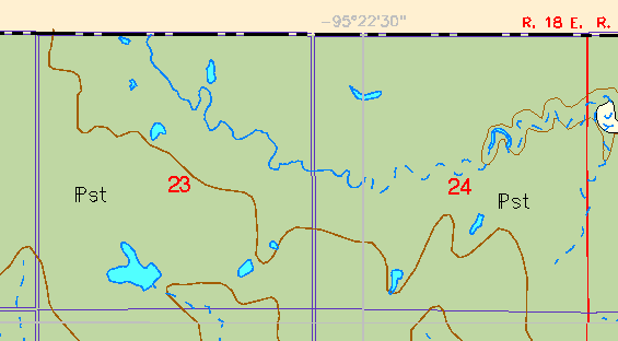 zoomed in area of Anderson County