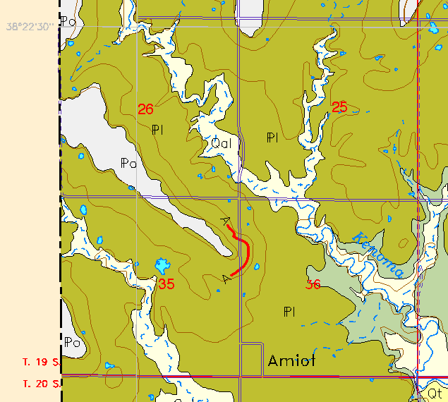 zoomed in area of Anderson County