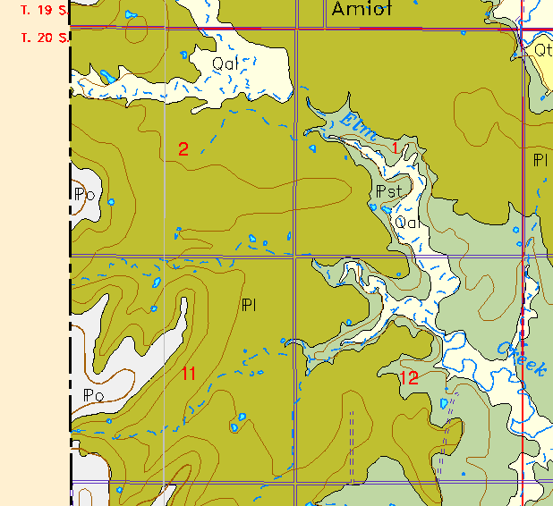 zoomed in area of Anderson County