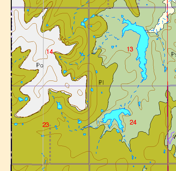 zoomed in area of Anderson County