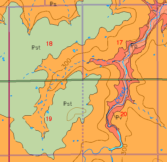 zoomed in area of Anderson County