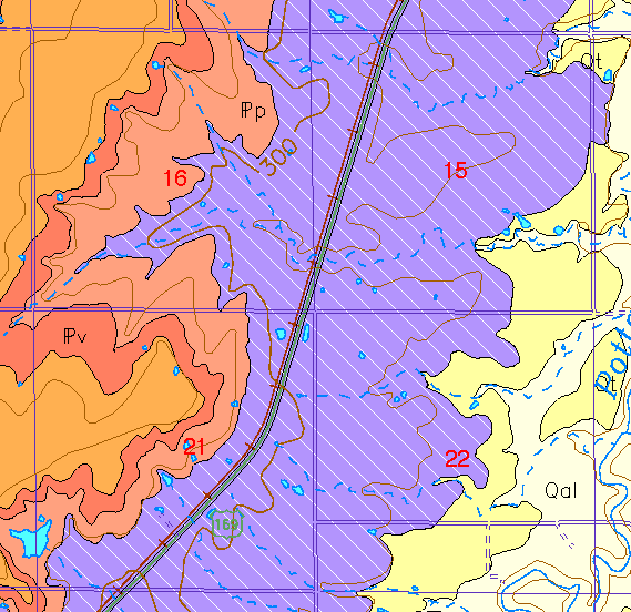 zoomed in area of Anderson County