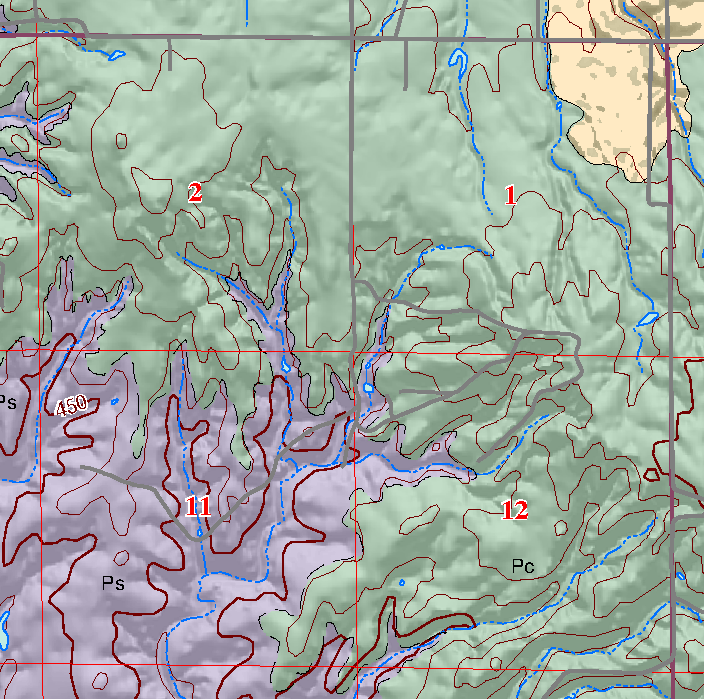 small geologic map