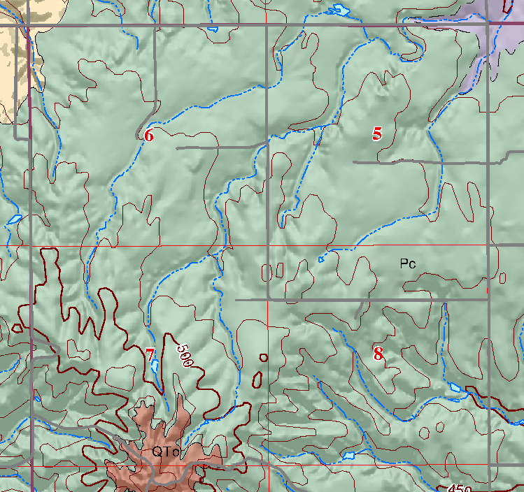 small geologic map
