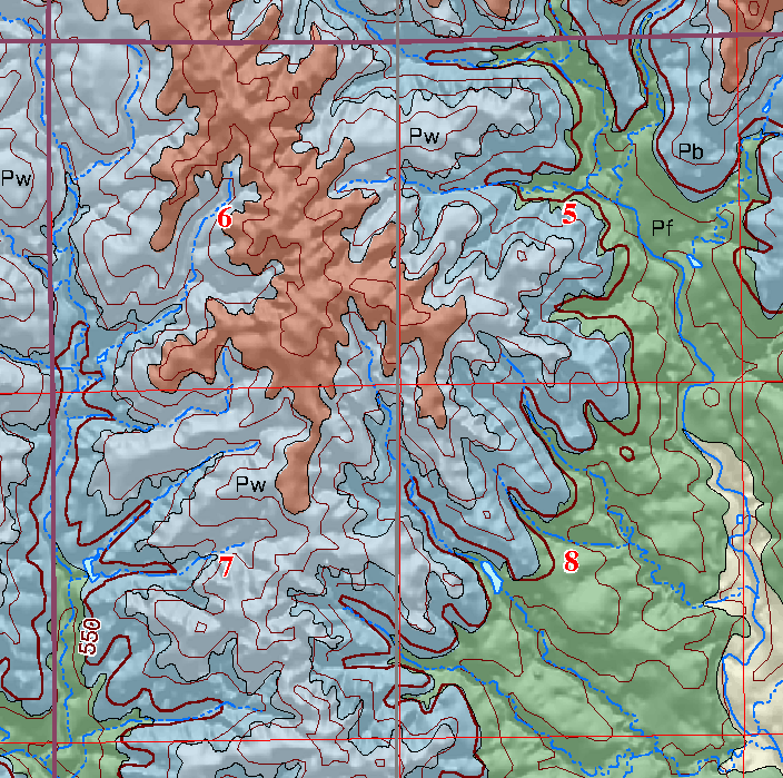 small geologic map