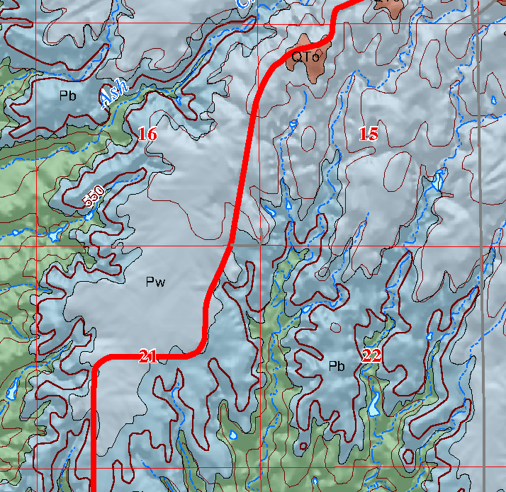 small geologic map