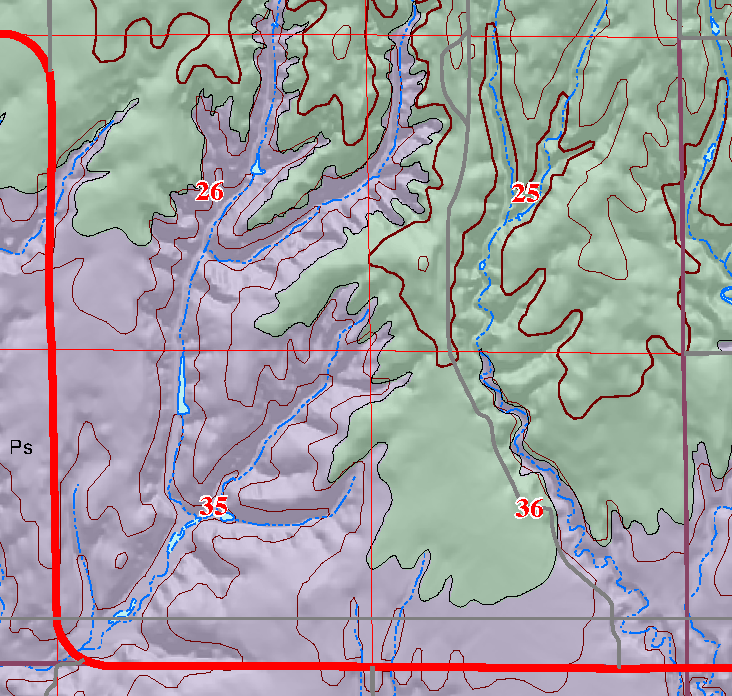 small geologic map