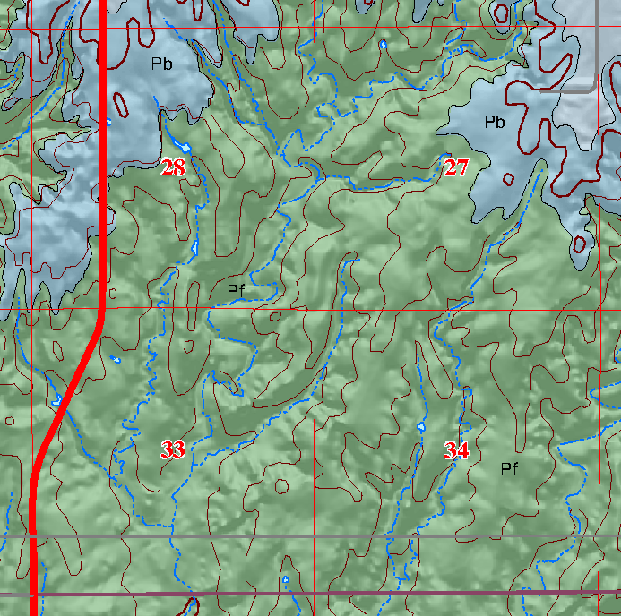small geologic map