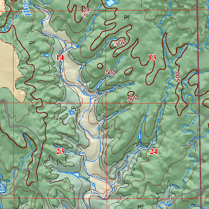 small geologic map
