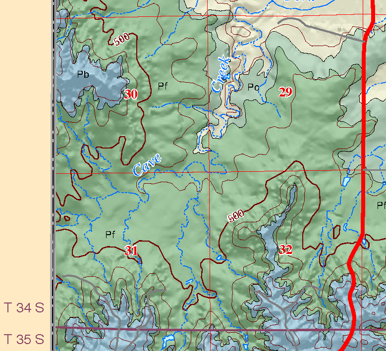 small geologic map