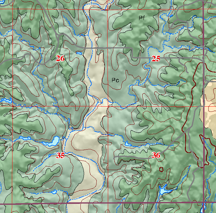 small geologic map