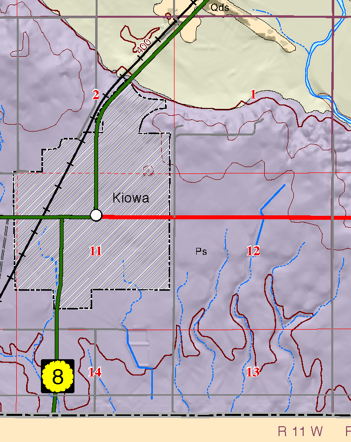 small geologic map
