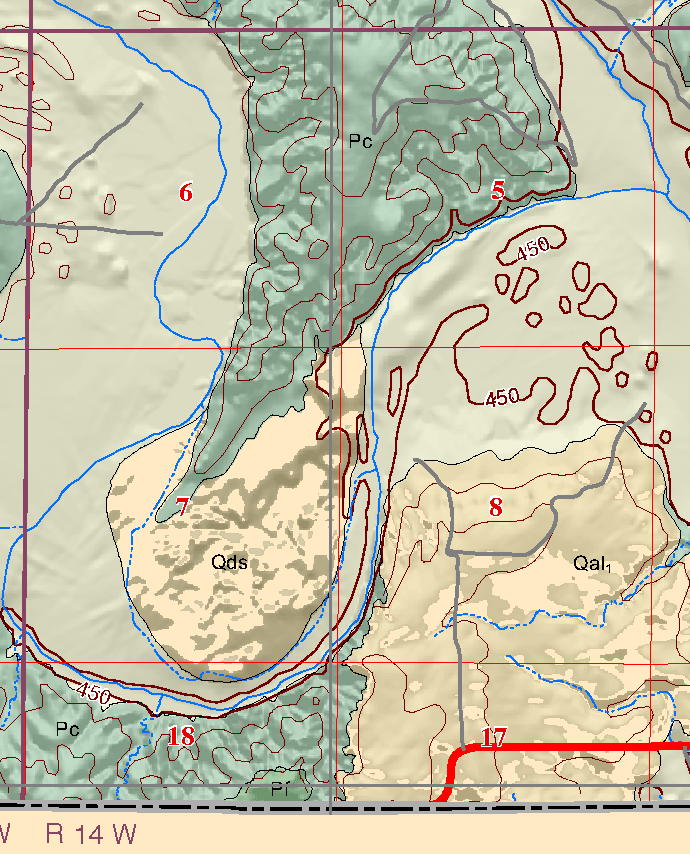 small geologic map