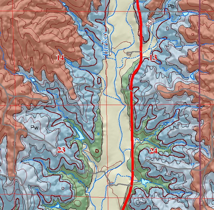 small geologic map