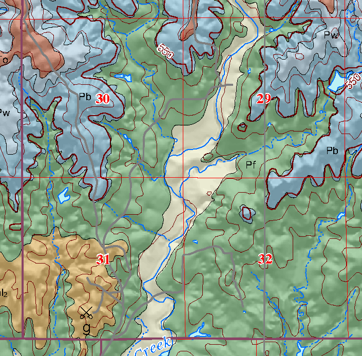small geologic map