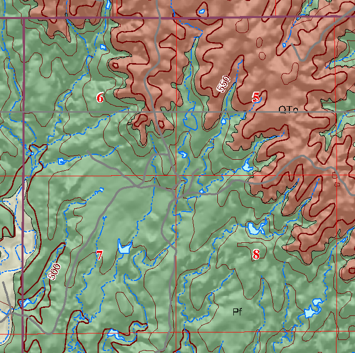 small geologic map