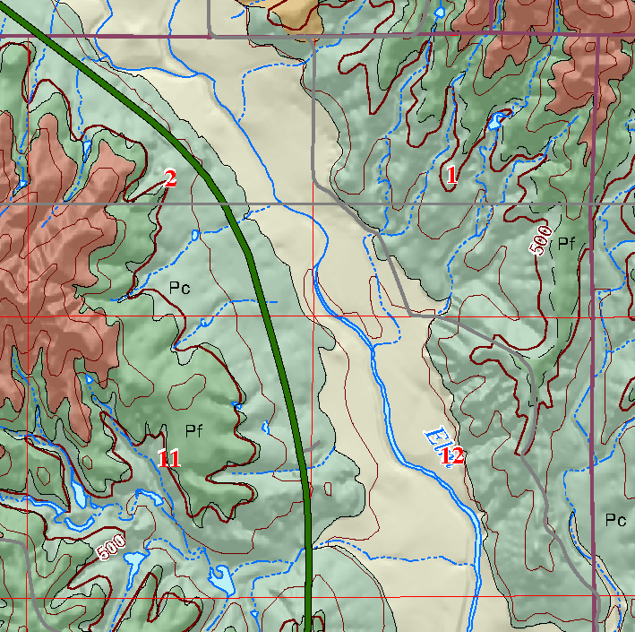 small geologic map