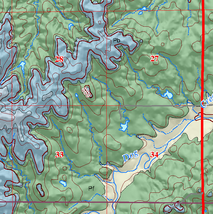 small geologic map