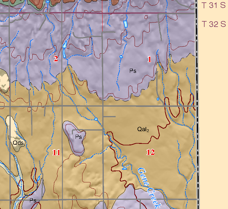 small geologic map