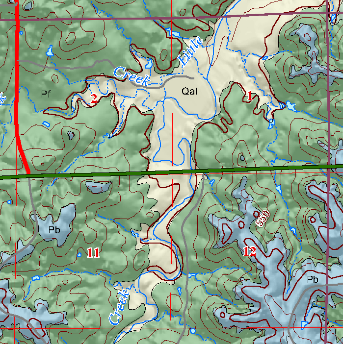 small geologic map