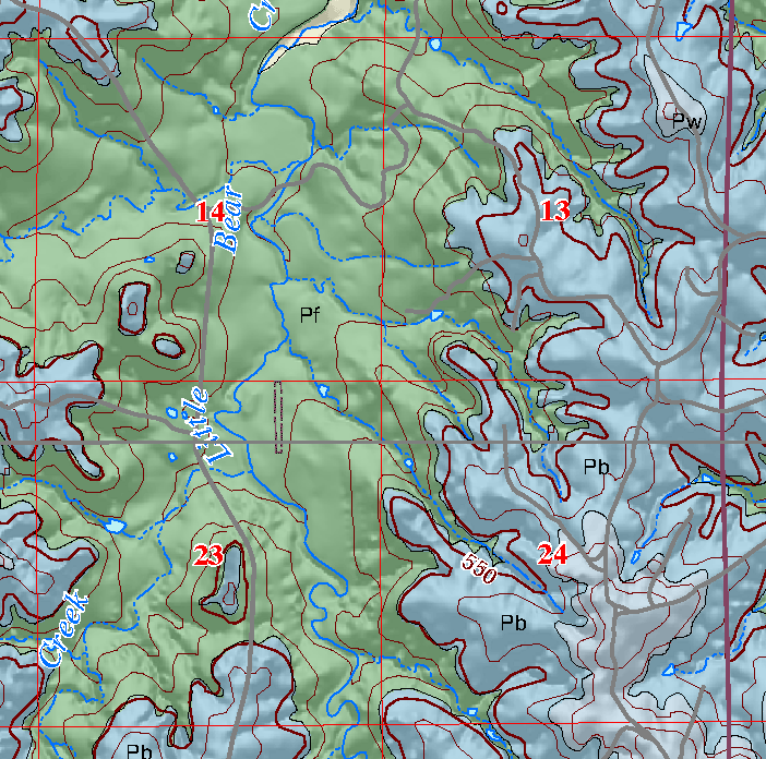 small geologic map