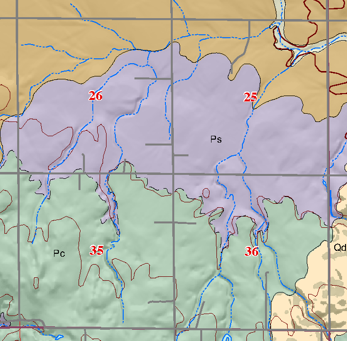small geologic map