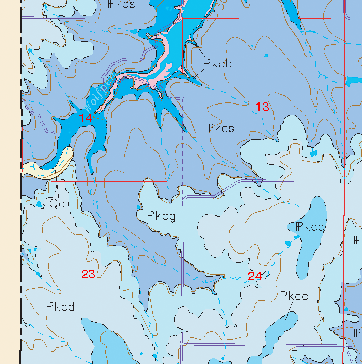 small geologic map