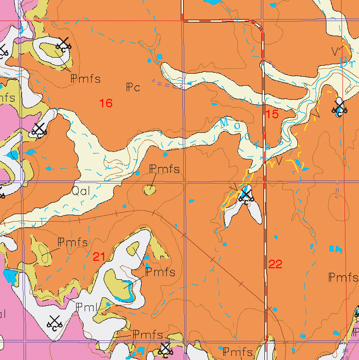 small geologic map