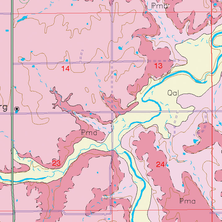 small geologic map