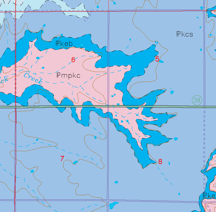 small geologic map