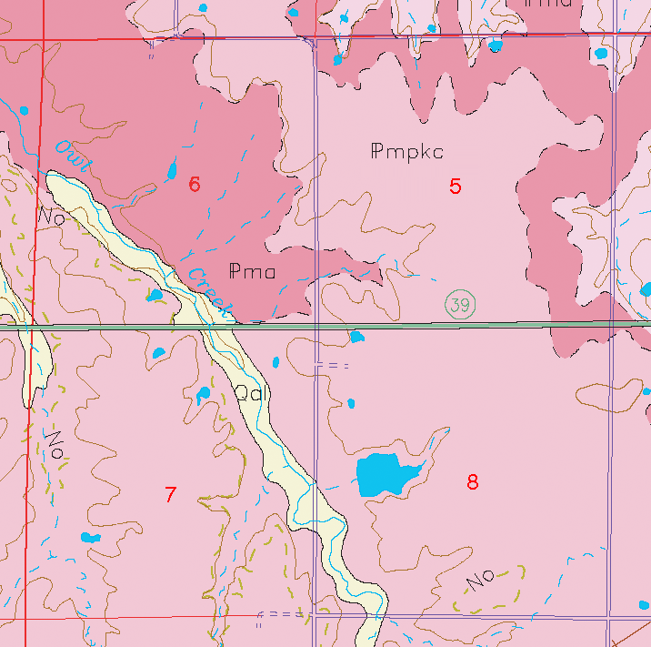 small geologic map