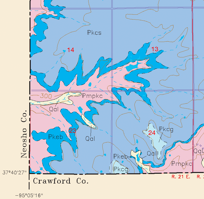 small geologic map