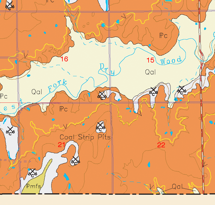 small geologic map